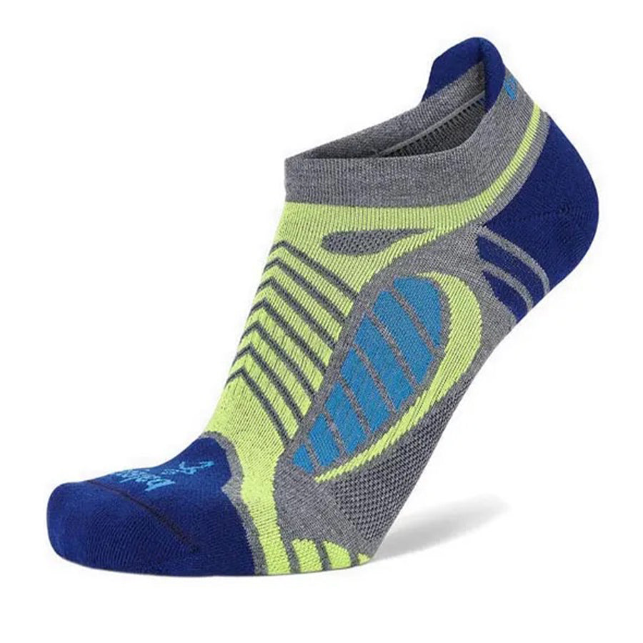 Balega Ultra Light No Show - Grey Heather/Royal Blue