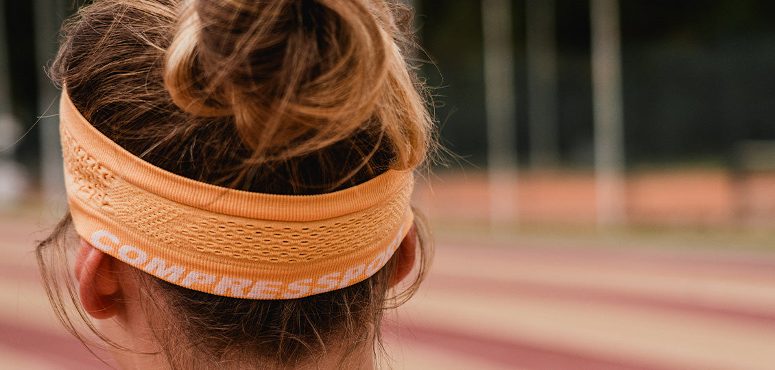 Compressport Unisex's Thin Headband On/Off - Buff Orange