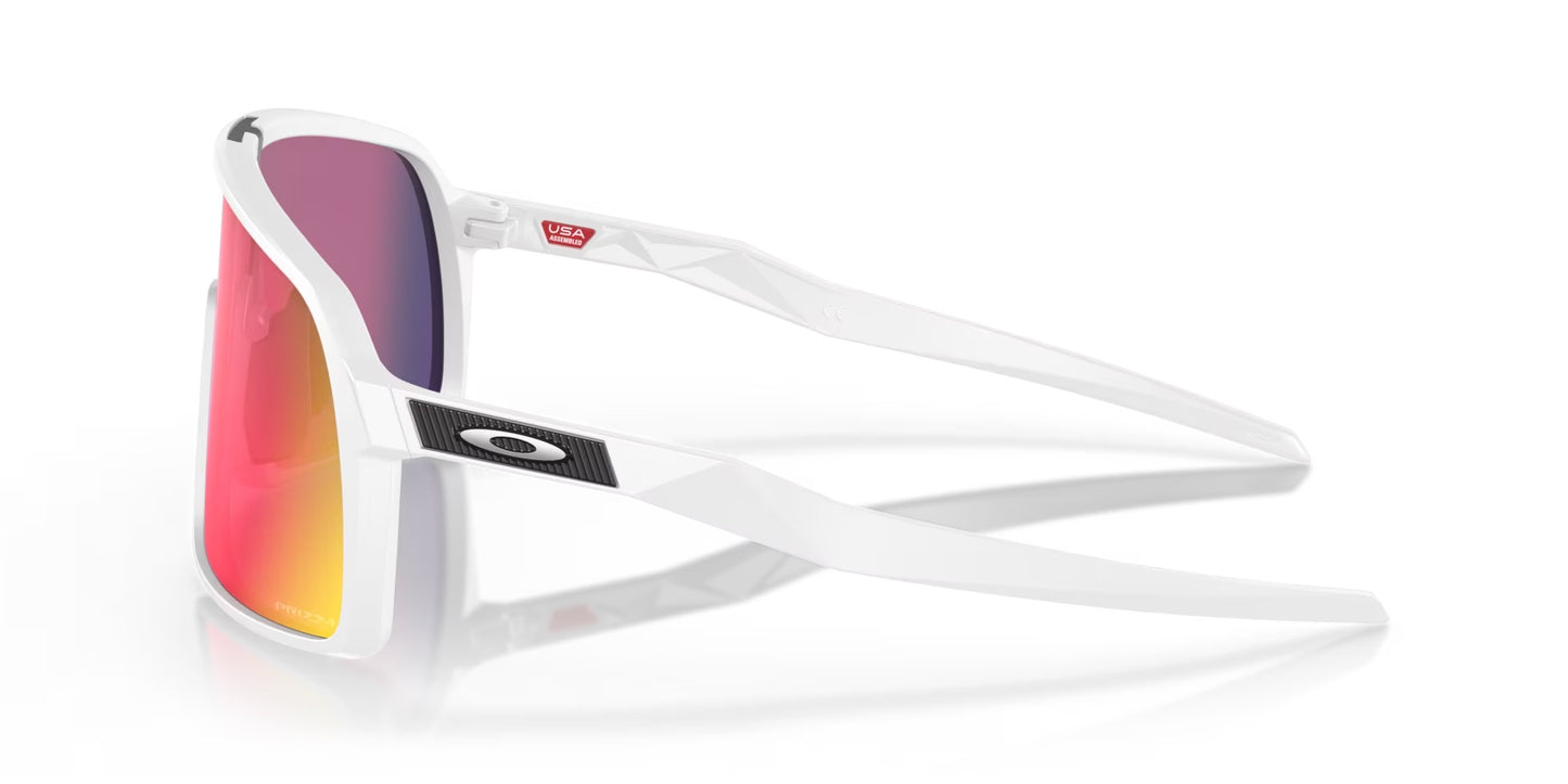 Oakley Sutro Matte White Frame - Prizm Road Lenses