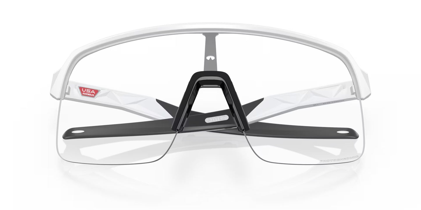 Oakley Sutro Lite Matte White Frame - Clear To Black Iridium Photochromic Lenses