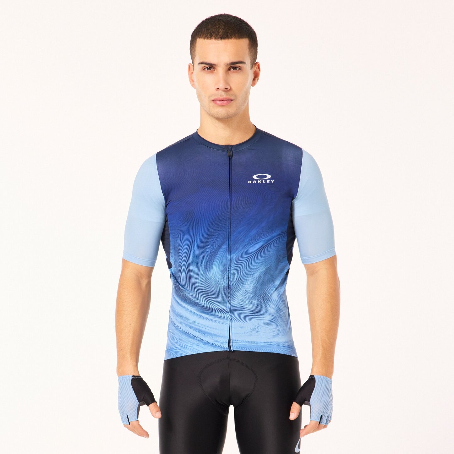 Oakley Endurance Dazzle Camo Jersey - Black/Light Blue