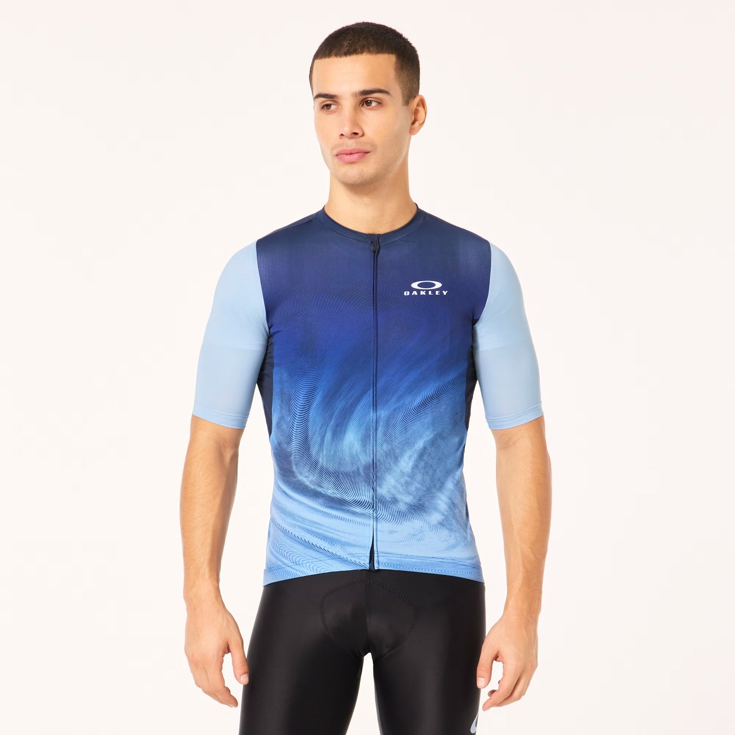 Oakley Endurance Dazzle Camo Jersey - Black/Light Blue