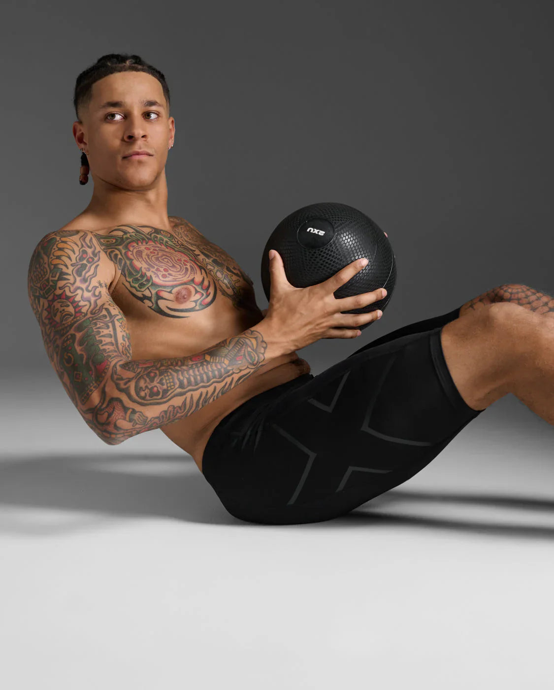 2XU Men's Core Compression Shorts - BLK/NRO