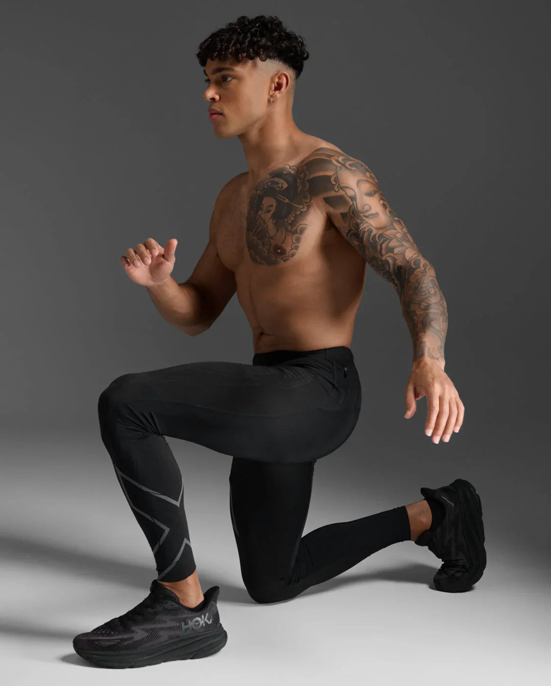 2XU Men's Light Speed Compression Tights - BLK/BRF