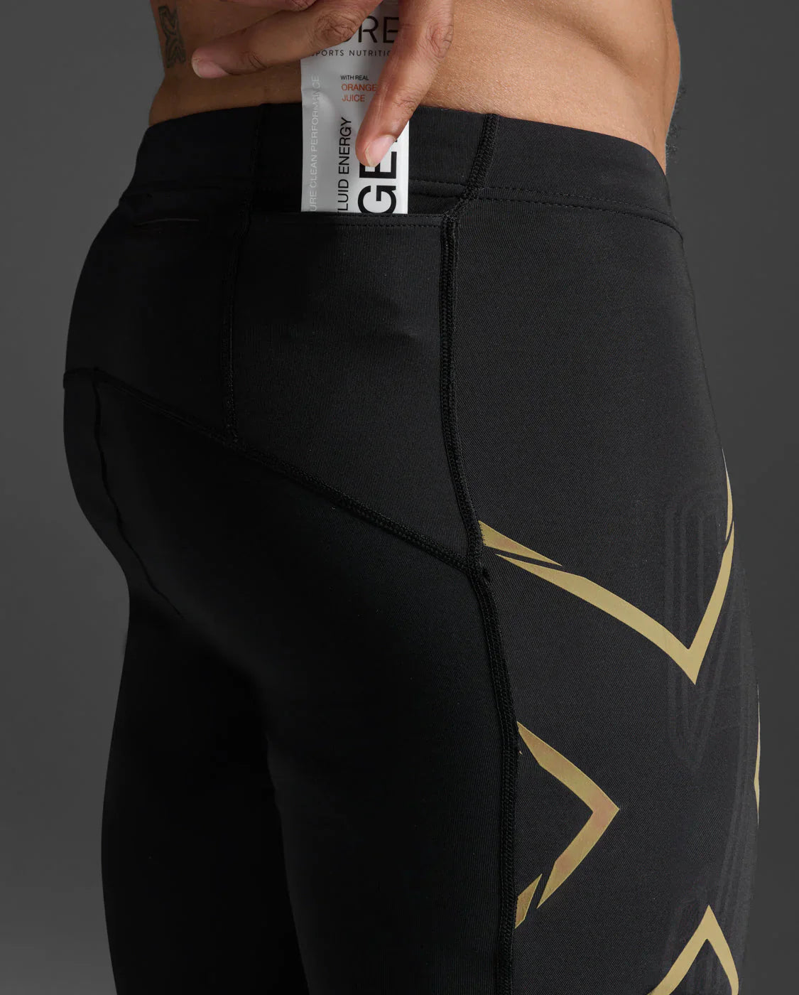 2XU Men's Light Speed Compression Shorts - BLK/GRF