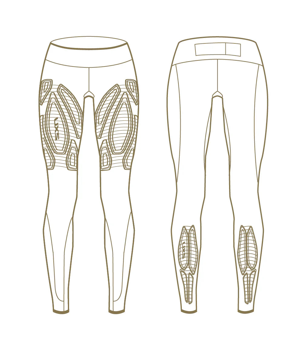 2XU Women's Light Speed Compression Mid-Rise Tights - BLK/BRF
