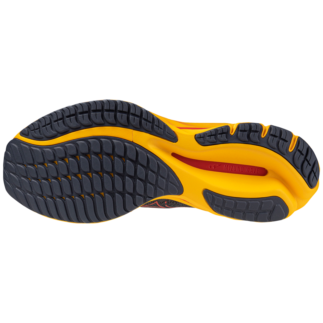 Mizuno Men's Wave Rider 27 - Turbulence/Cayenne/Citrus
