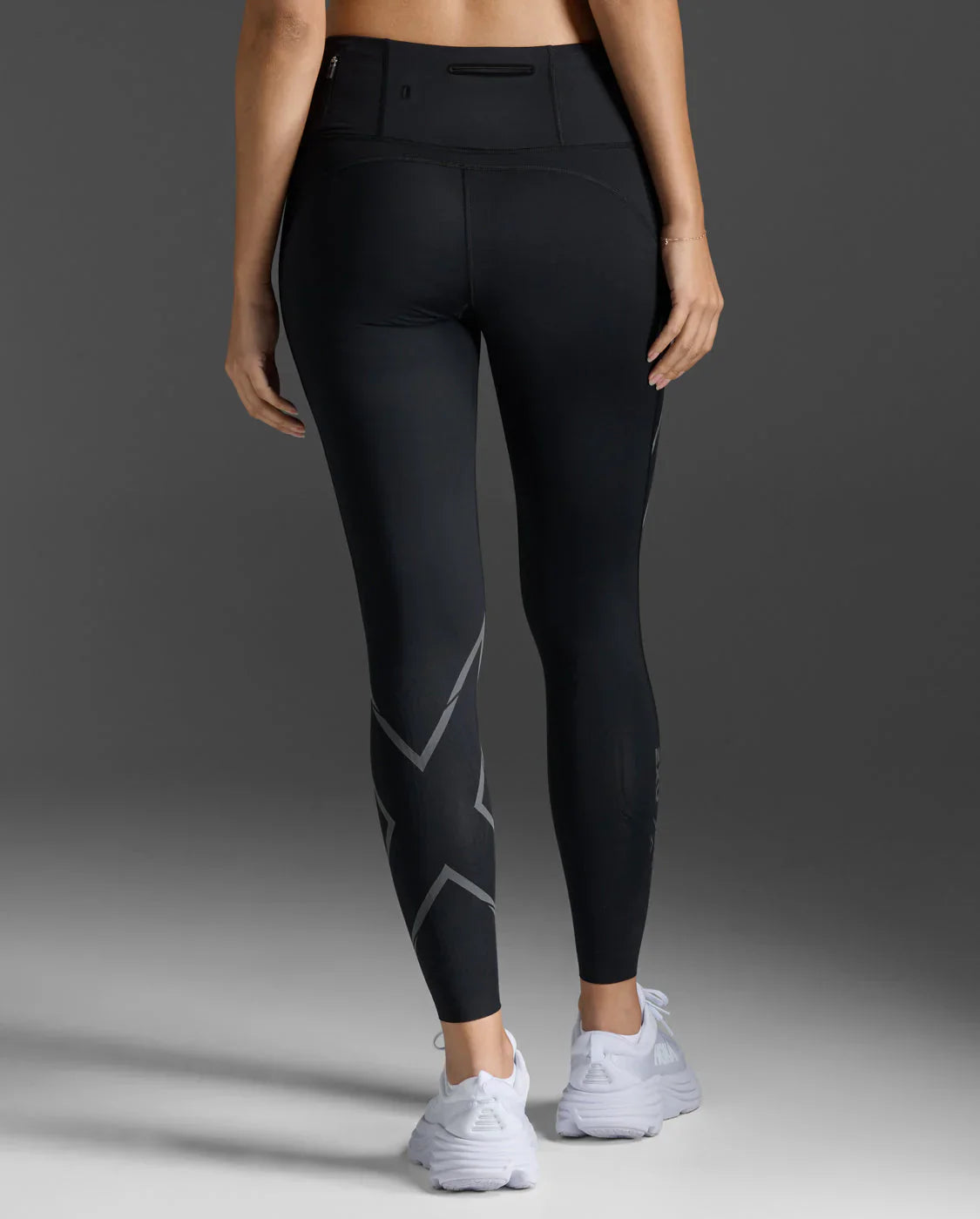 2XU Women's Light Speed Compression Mid-Rise Tights - BLK/BRF