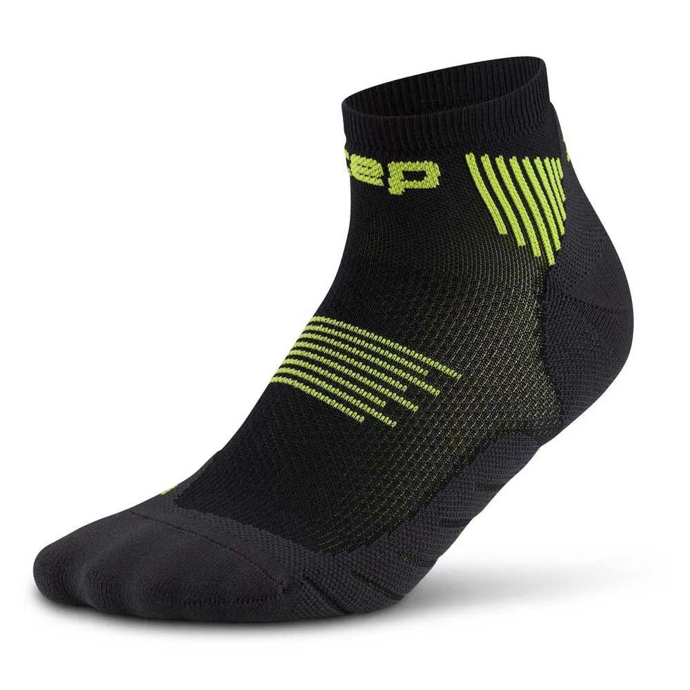 CEP Men's Run Socks Low Cut 5.0 - Black/Lime