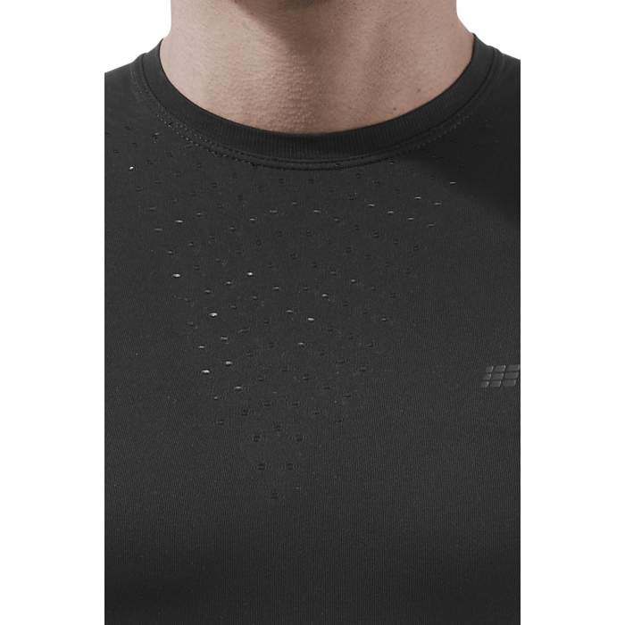 CEP Men's Run Ultralight Shirt Short Sleeve - Black