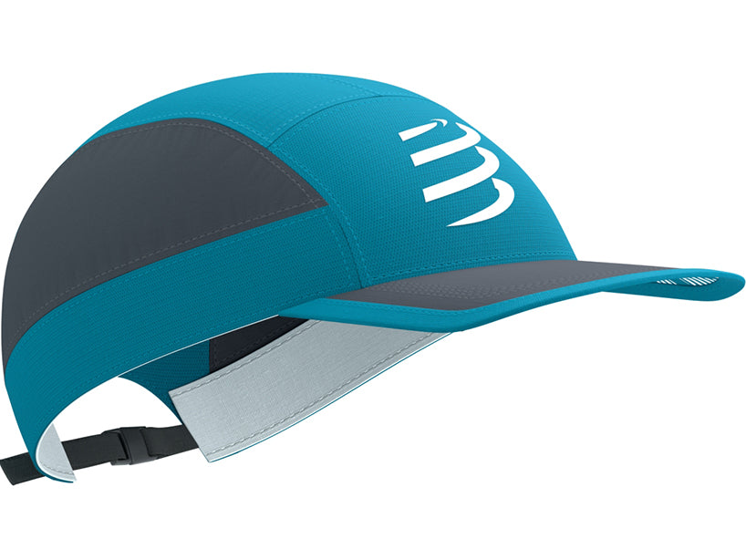 Compressport Unisex's 5 Panel Light Cap - Mosaic Blue/Magnet