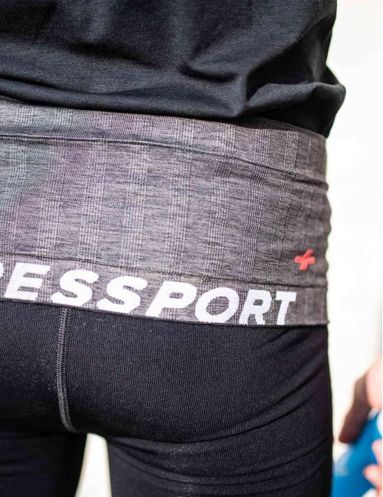 Compressport Unisex Free Belt - Black/Grey