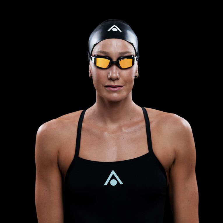 Aqua Sphere Xceed .A1 - Black/Black/Black - Yellow Titanium Mirrored