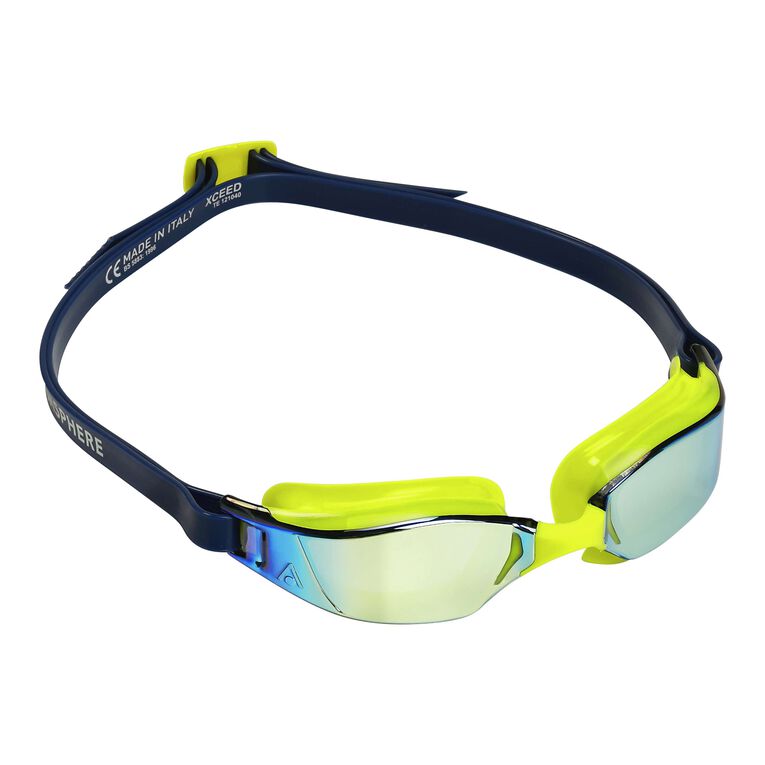 Aqua Sphere Xceed .A1 - Bright Yellow/Navy - Yellow Titanium Mirrored