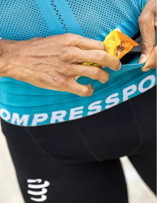 Compressport Unisex Free Belt - Mosaic Blue/Magnet