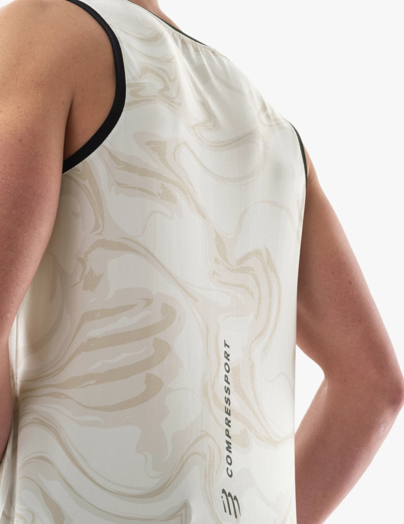 Compessport Men's Performance Singlet - Sugar/Como Print