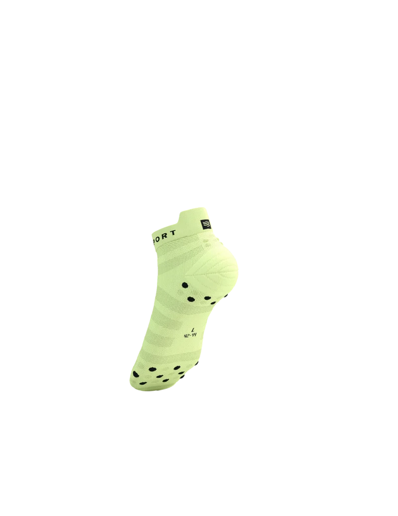Compressport Unisex's PRO Racing Socks v4.0 Ultralight Run Low - Shadow Lime/Black