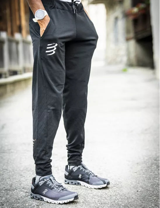 Compressport Unisex's Pro Racing Socks v4.0 Run Low - Grey Melange/Black