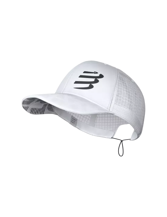 Compressport Unisex's Racing Trucker Cap - White/Black