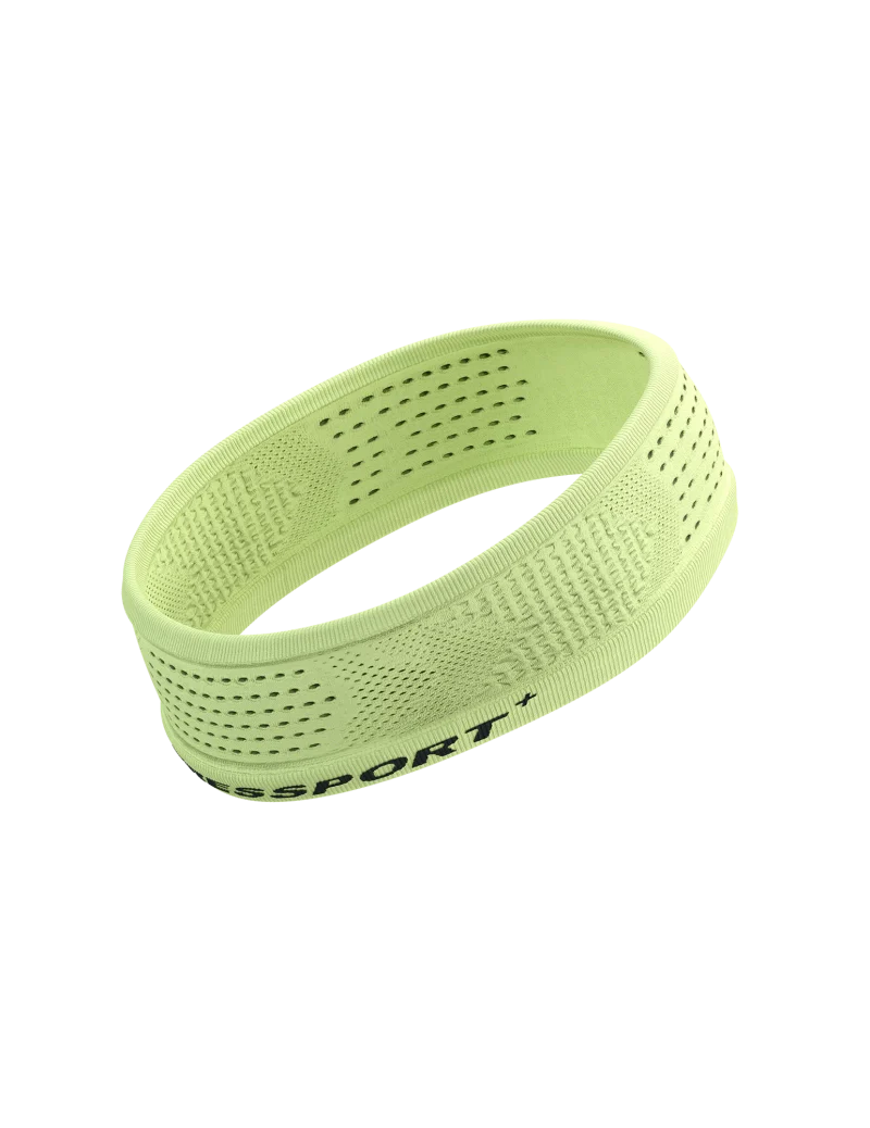 Compressport Unisex's Thin Headband On/Off - Shadow Lime