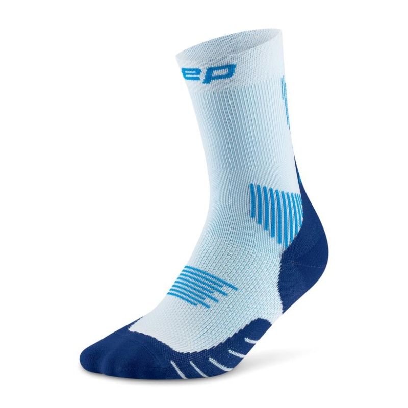 CEP Men's Run Socks Mid-Cut 5.0 - Ice/Blue
