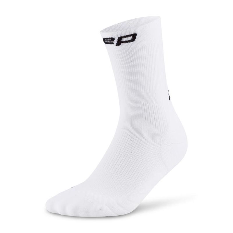 CEP Men's Run Socks Mid-Cut 5.0 - White