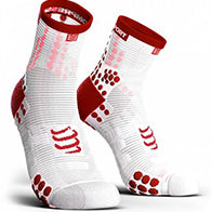 COMPRESSPORT PRO RACING SOCKS V3.0 RUN HI - WHITE/RED