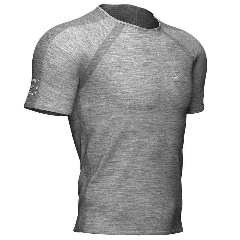 COMPRESSPORT TRAINING SS TSHIRT - GREY MELANGE