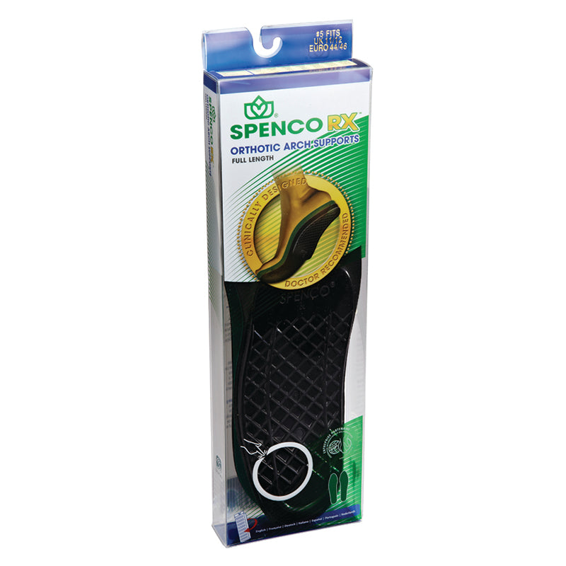 SPENCO ORTHOTIC ARCH SUPPORTS FULL LENGTH