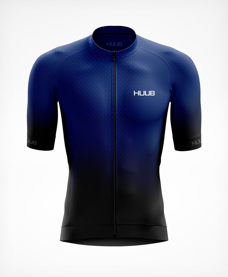 Huub Men s Core 3 Short Sleeve Jersey Black Blue Key Power