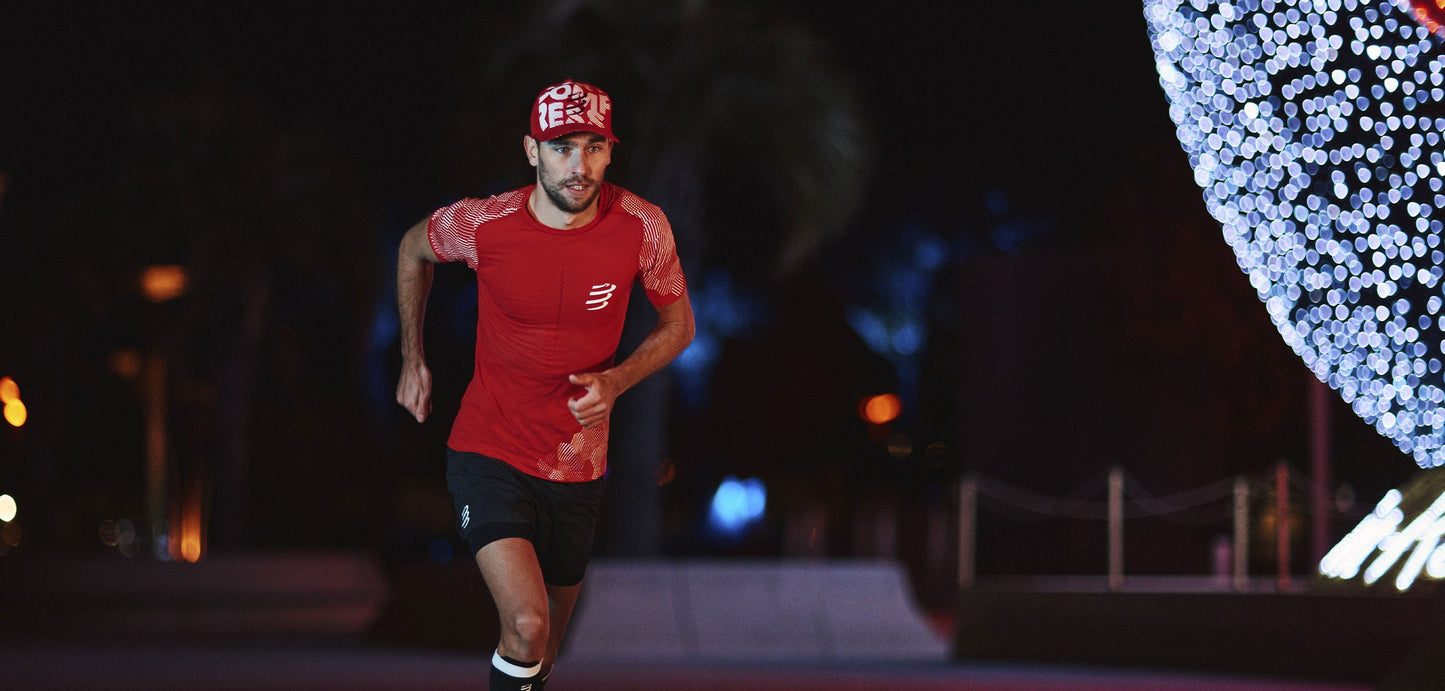 Compressport Men's Racing SS Tshirt - Red/White