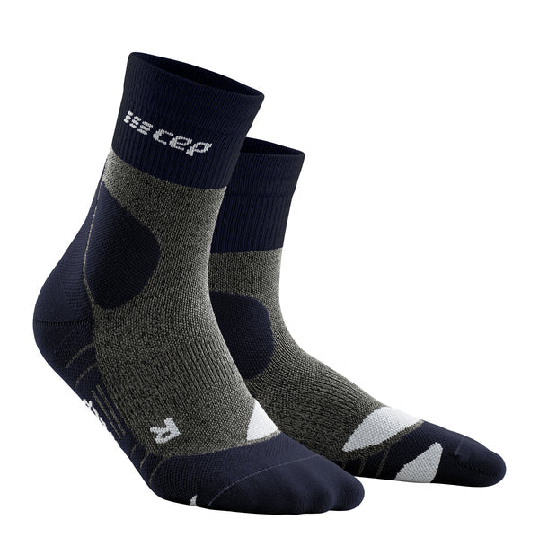 CEP Men's Hiking Merino Mid-Cut Socks - Peacoat/Grey ( WP3CG4 )