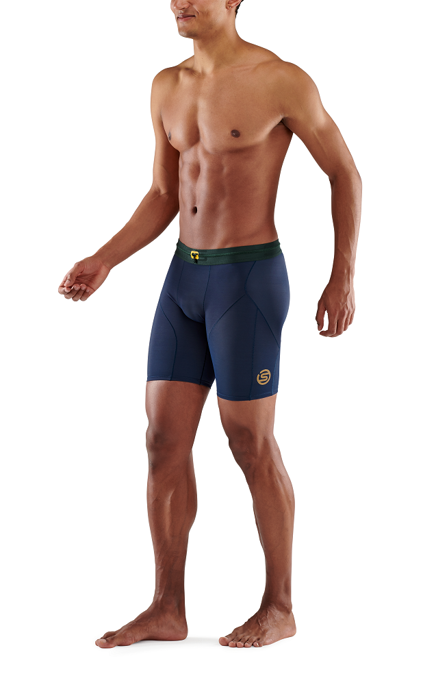 SKINS Men's Compression Powershorts 5-Series - Battleship