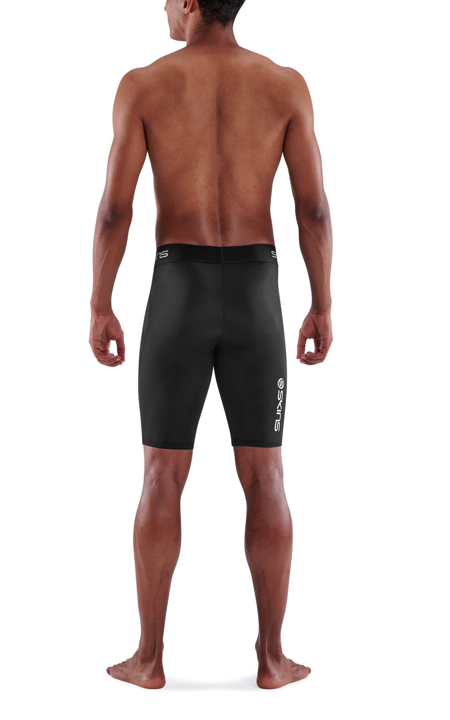 SKINS Men's Compression Half Tights 1-Series - Black