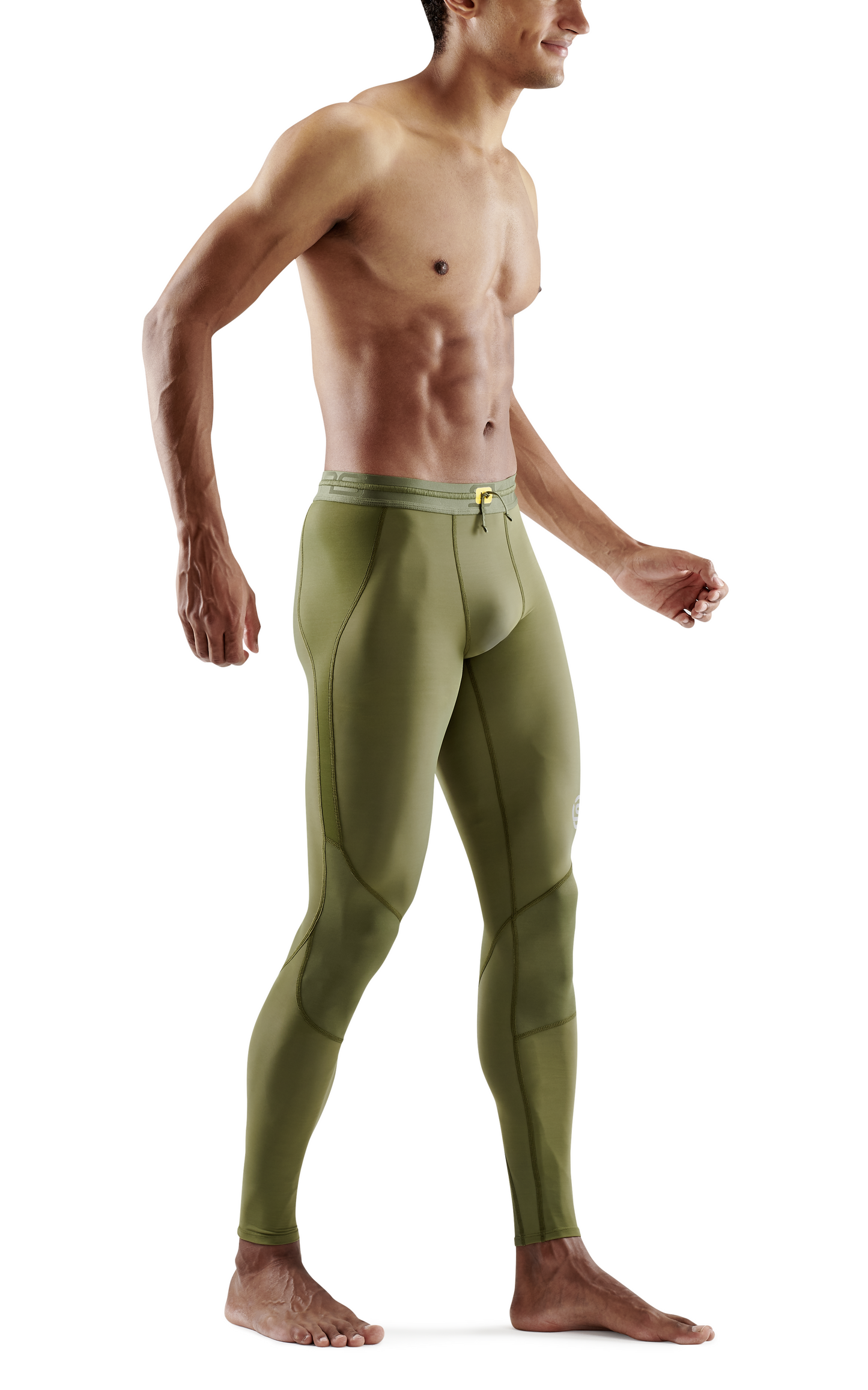 SKINS Men's Compression Long Tights 3-Series - Khaki