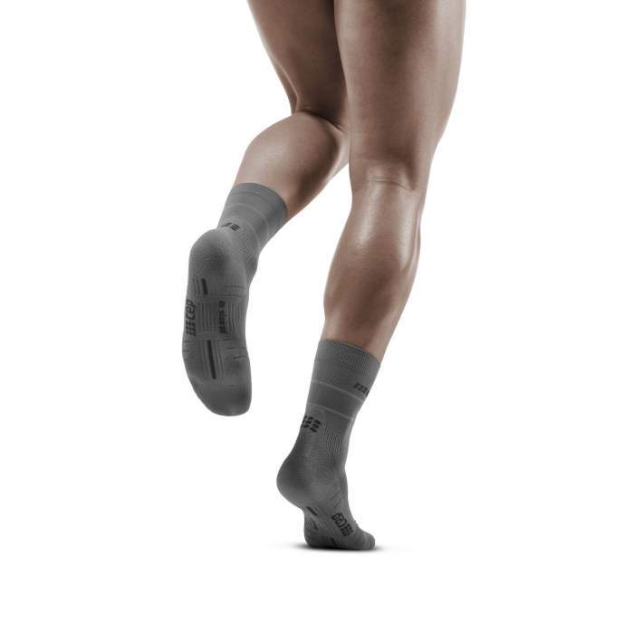 CEP Men's Reflective Mid Cut Socks - Grey