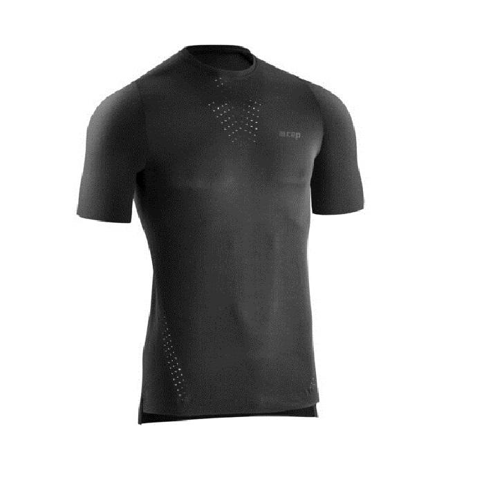 CEP Men's Run Ultralight Shirt Short Sleeve - Black – Key Power