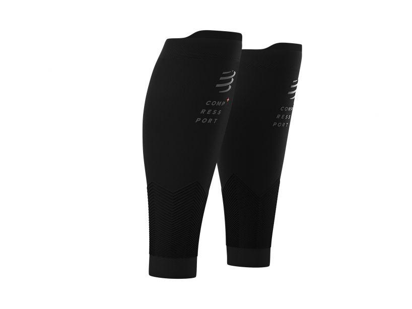 Compressport Unisex R2V2 Flash Calf Sleeves Black