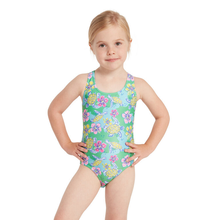 ZOGGS Girl's Actionback Kids - Turtles Print