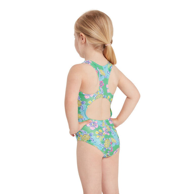 ZOGGS Girl's Actionback Kids - Turtles Print