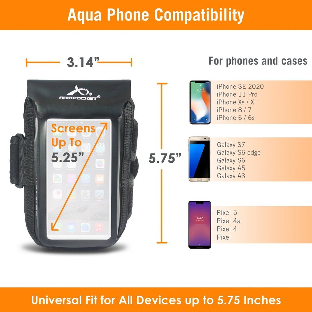 Armpocket Aqua Waterproof Armband - Orange