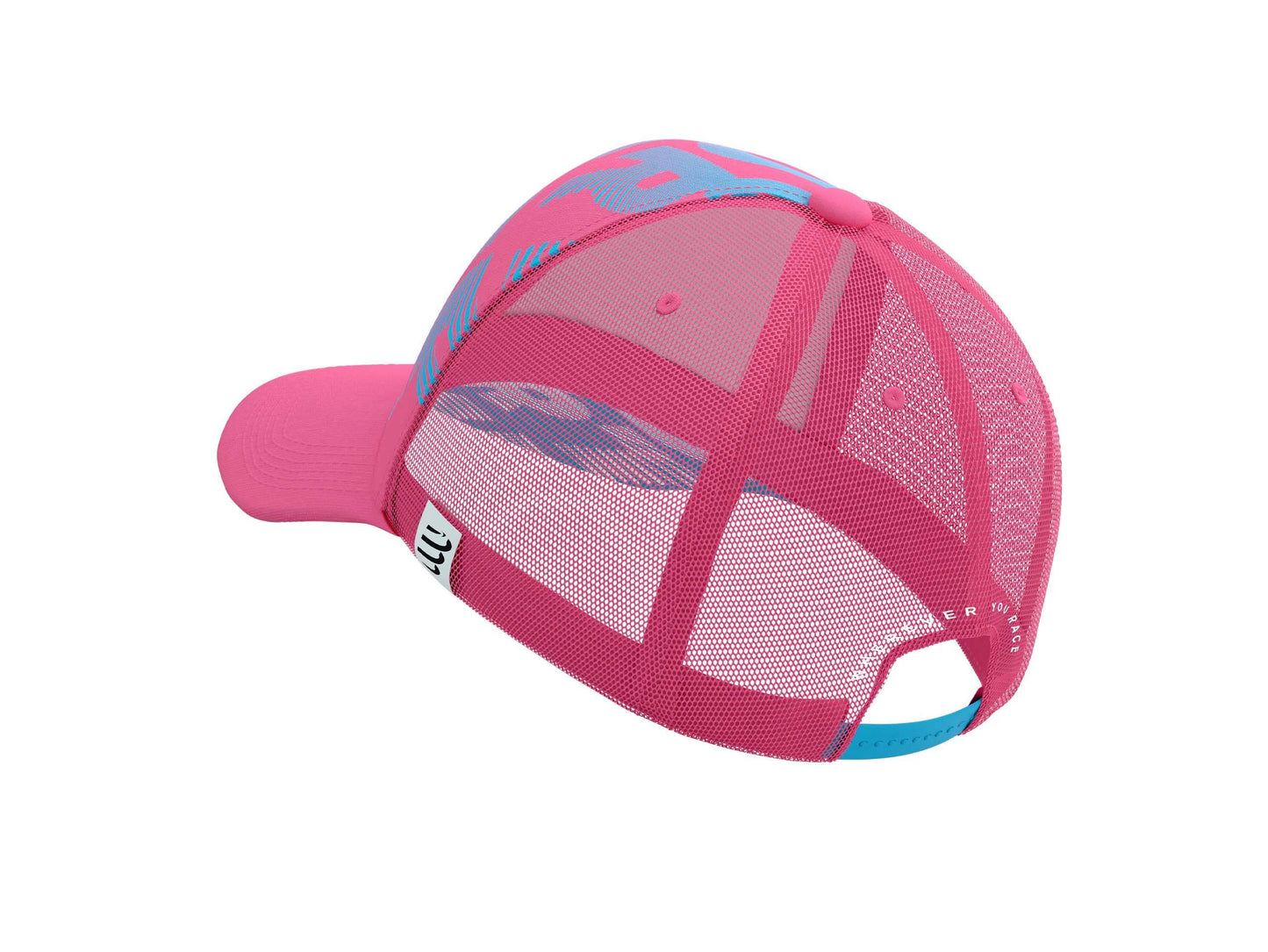 Compressport Unisex's Trucker Cap - Hot Pink/Hawaiian Ocean