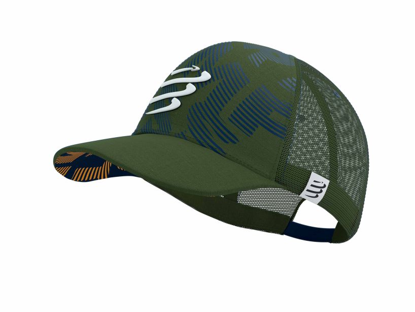 Compressport Trucker Cap - RF Green/Navy Peo