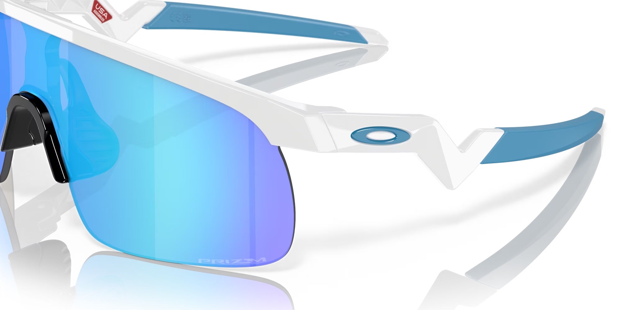 Oakley Resistor Polished White Frame - Prizm Sapphire Lenses