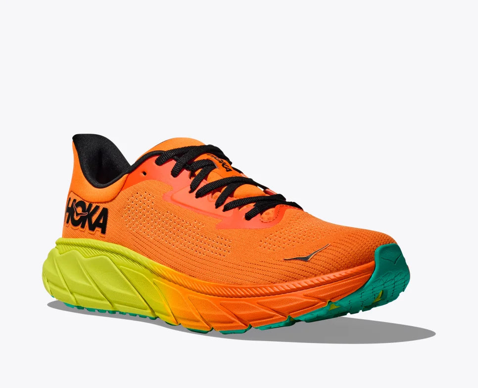HOKA Women's Arahi 7 - Electric Tangerine/Black