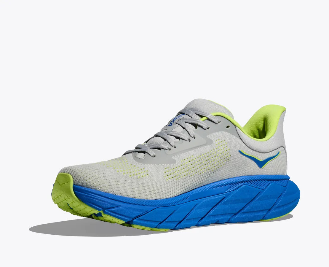 HOKA Men's Arahi 7 2E Width - Stardust / Electric Cobalt