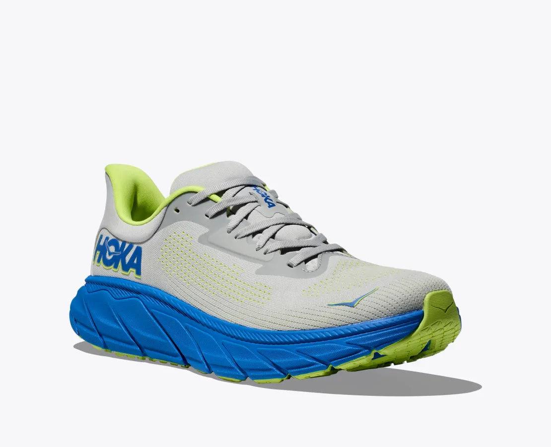 HOKA Men's Arahi 7 2E Width - Stardust / Electric Cobalt