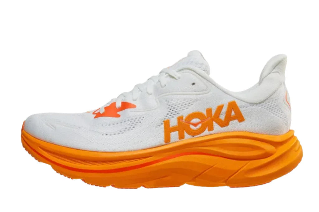 HOKA Men's Clifton 10 - Frost/Orange Zest