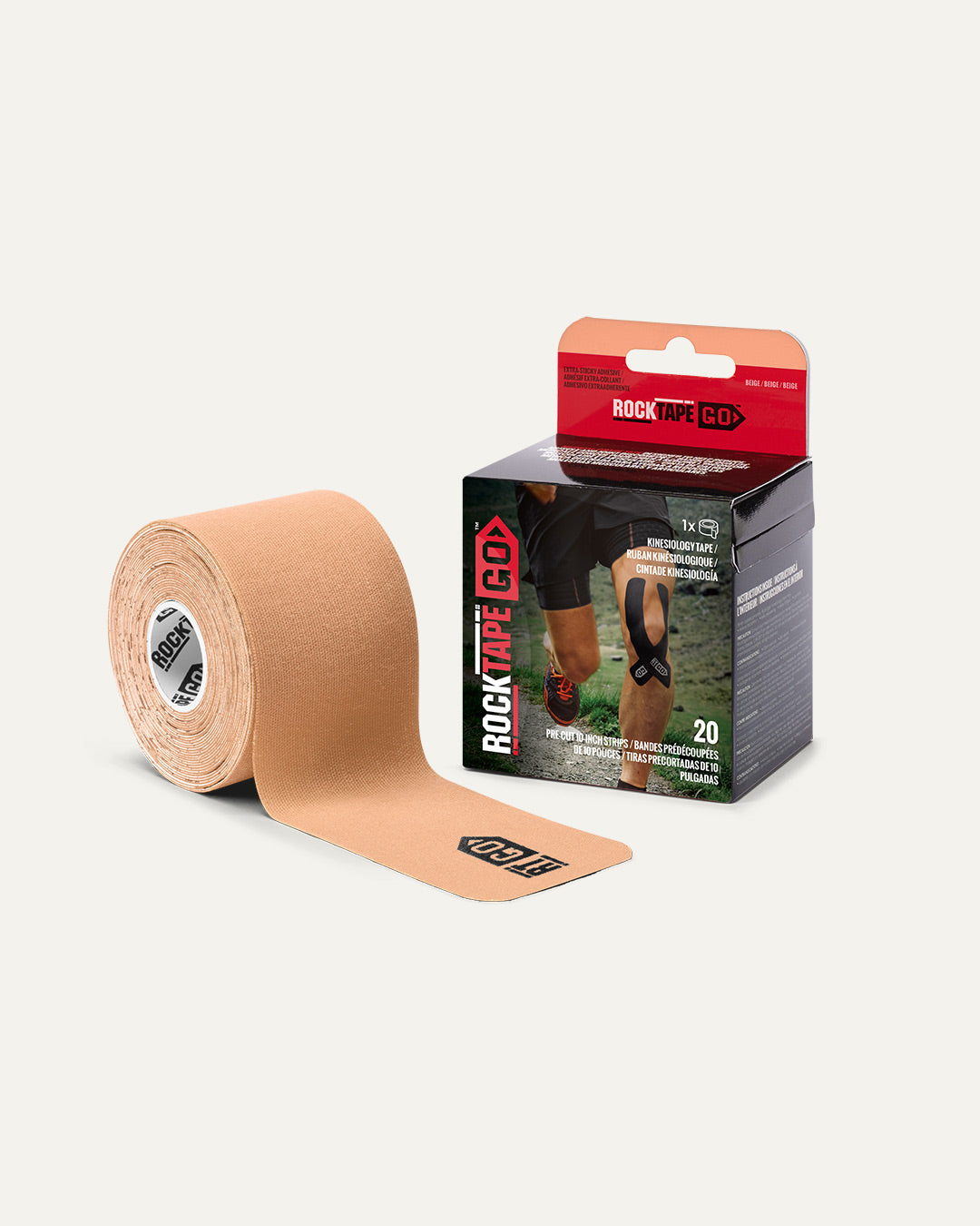 Rocktape Go Precut Extrasticky - Beige