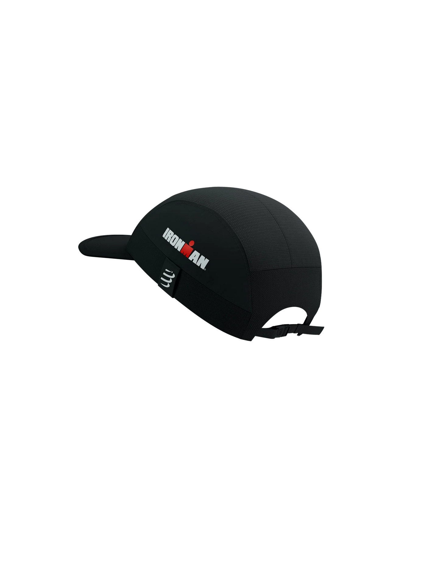 Compressport Unisex's 5 Panel Light Cap - Black (Ironman 2025)